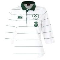Ireland Alternate Classic 3/4 Sleeve Rugby Shirt 2014/15 - Womens White