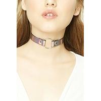 iridescent hoop choker