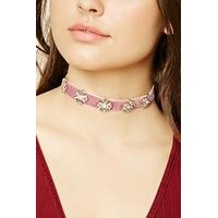 iridescent velvet choker