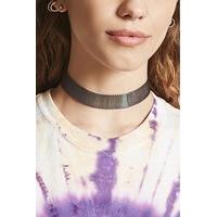 iridescent chain choker