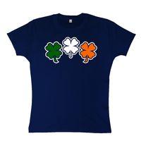 Irish Flag Shamrocks - Womens St Patricks T Shirt