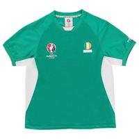 ireland uefa euro 2016 poly training tee green kids