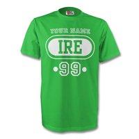 ireland ire t shirt green your name kids