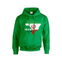 iran 2014 country flag hoody green kids