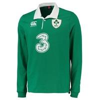 Ireland Rugby Home Classic Long Sleeve Shirt 15/16, Green