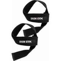 iron gym lifting straps with comfort pad one size black