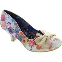 irregular choice dazzle razzle womens court shoes in white
