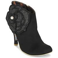 irregular choice pearl necture womens low boots in black