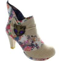 Irregular Choice Miaow women\'s Low Ankle Boots in BEIGE