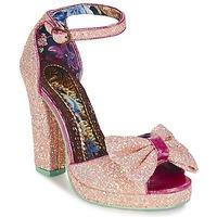 irregular choice flaming june womens court shoes in pink