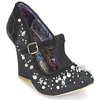 irregular choice juicy jewels womens court shoes in black