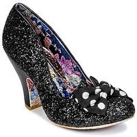 irregular choice nick of time womens court shoes in black