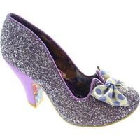 irregular choice nick of time womens court shoes in purple