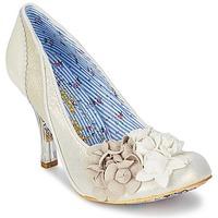 irregular choice mrs lower womens court shoes in beige