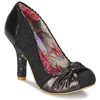 irregular choice smartie pants womens court shoes in black