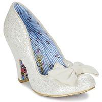 irregular choice nick of time womens court shoes in white