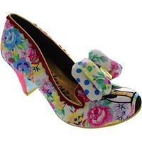 irregular choice disney floral minnie womens court shoes in multicolou ...