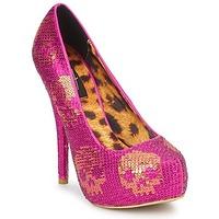 Iron Fist DIGI SKULL SEQUIN PLATFORM women\'s Court Shoes in pink