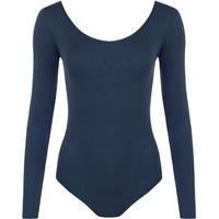 Iris Long Sleeve Bodysuit - Navy Blue