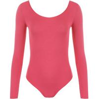 Iris Long Sleeve Bodysuit - Cerise