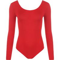 iris long sleeve bodysuit red