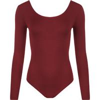 Iris Long Sleeve Bodysuit - Wine