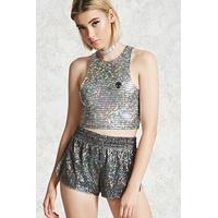 Iridescent Mesh Dolphin Shorts