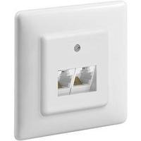 isdn receptacle goobay flush mount white