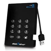 Istorage Diskashur Portable Encrypted Usb 3.0 128-bit 1tb Hard Drive With Ultra-secure Pin Access