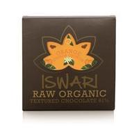 iswari raw choc bar orange quino 90g