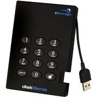 iStorage DiskGenie 128GB External SSD Hard Drive - With 256-bit Protection