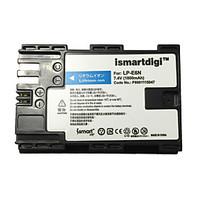 ismartdigi lpe6n camera battery for canon eos 90d 80d 70d 60d 5d4 5d3  ...