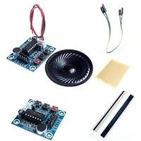 ISD1820 Audio Sound Recording Module w/ Microphone / Speaker and Accessories for Arduino