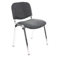 Iso Chair with Chrome Frame Charcoal