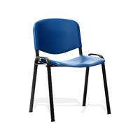 ISO Blue Poly Chair with Black Frame