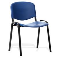 Iso Plastic Stacking Chair Black