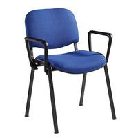 iso stacking chair with arms iso with arms blue