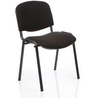 ISO Charcoal Fabric Chair with Black Frame