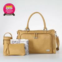 Isoki Double zip Satchel Bag in Sorrento Sand