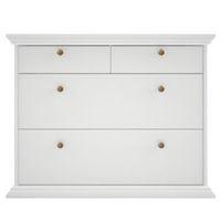 Isabella White 2 over 4 Chest Of Drawers (H)738mm (W)943mm