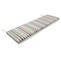 Isla Striped Multicolour Reversible Bench Cushion