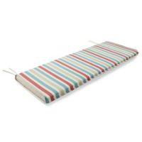 Isla Striped Multicolour Reversible Bench Cushion