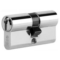 iseo nickel double euro front door cylinder