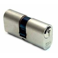 iseo oval profile double key cylinder nickel 30x30mm