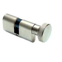 Iseo Oval Profile Cylinder with Thumbturn Nickel 30x30mm