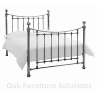 isabelle antique nickel bedstead multiple sizes 135cm double