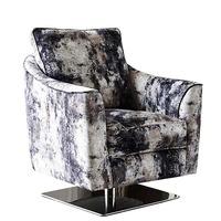 Islington Swivel Accent Chair, Oxidised Painterly Grey