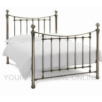 isabelle antique brass bedstead multiple sizes 135cm double