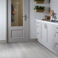 Isalenia Whitewood Effect Matt Vinyl Flooring 6m²