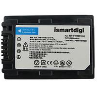 Ismartdigi FH100 7.2V 3900mAh Camera Battery for Sony HDR-SR11E SR12E SR65E